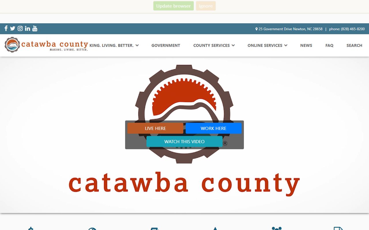 Catawba County Sheriff's Office resource page for jail roster access