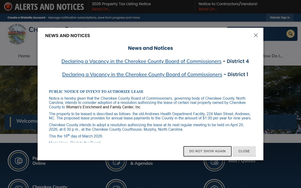 Cherokee County Sheriff's Office jail roster resource in Murphy NC