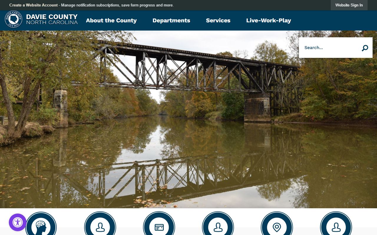 Davie County Sheriff's Office jail roster resource page in Mocksville