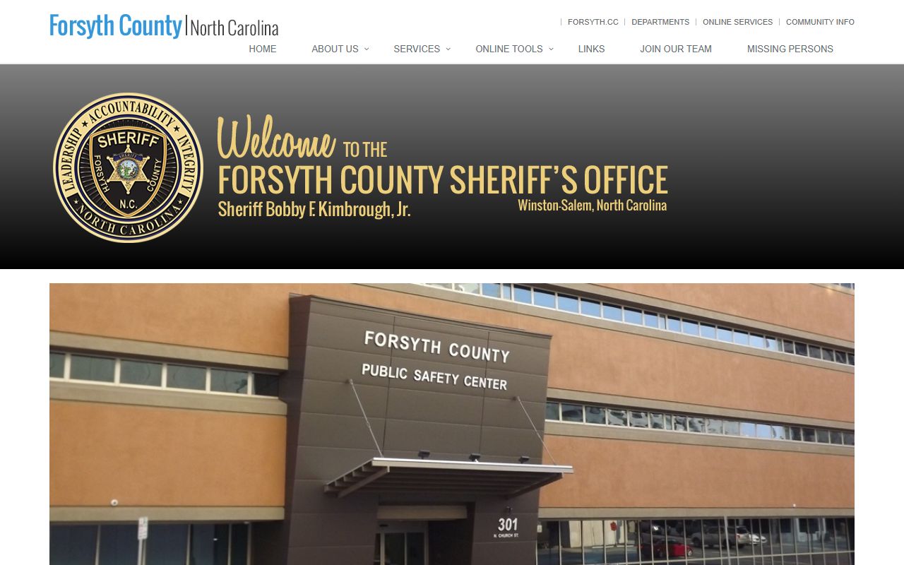 Forsyth County Sheriff's Office jail roster and detention information