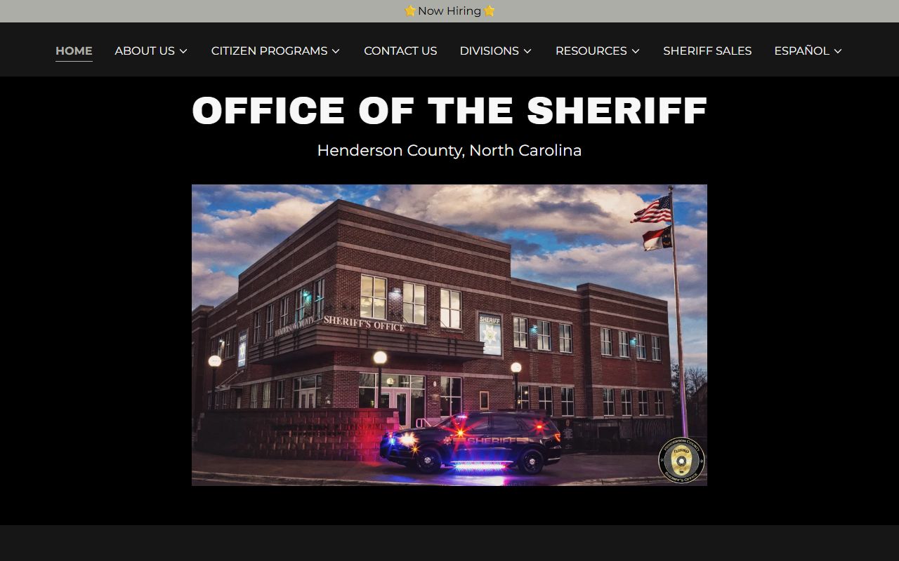 Henderson County Sheriff's Office jail roster portal