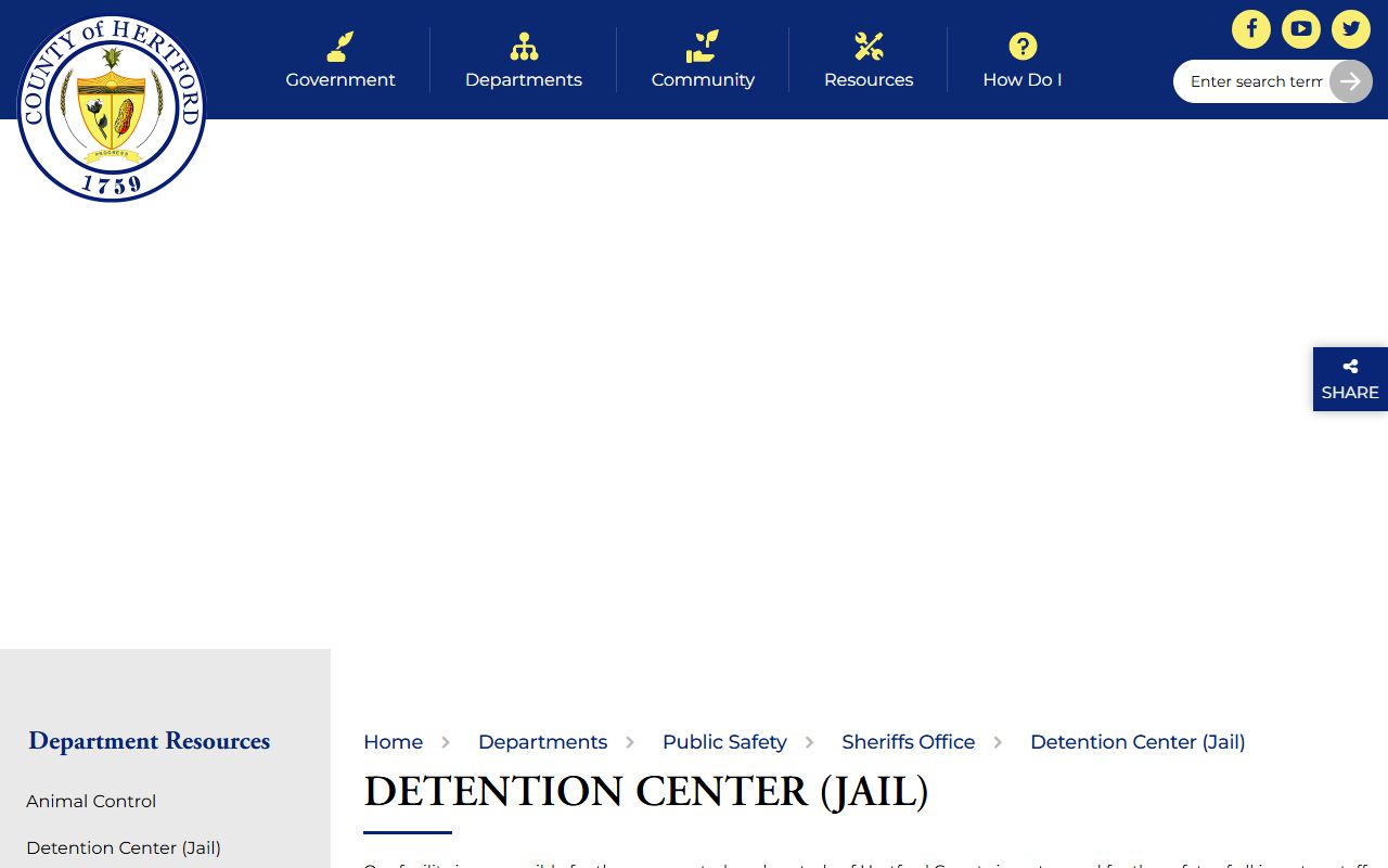 Hertford County detention center and jail roster resources
