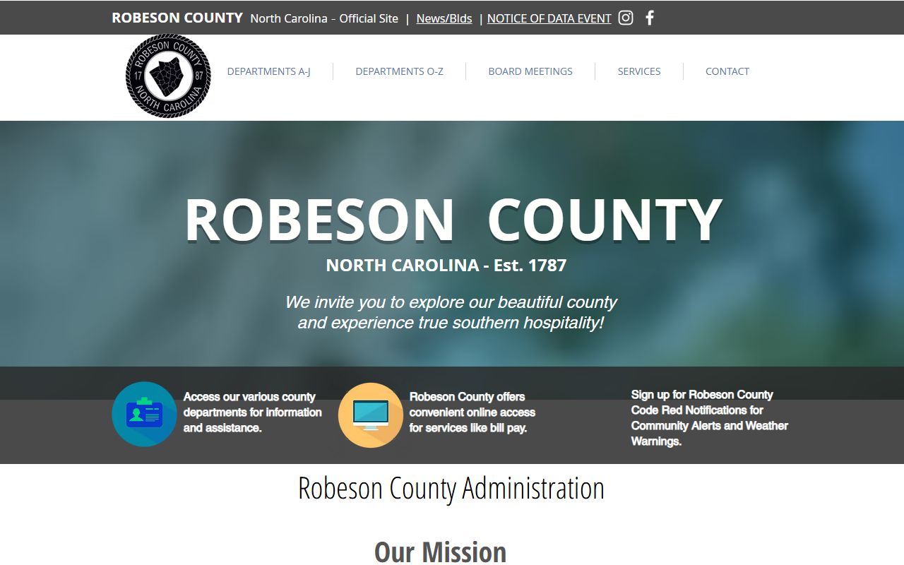 Robeson County Sheriff's Office and jail roster resource
