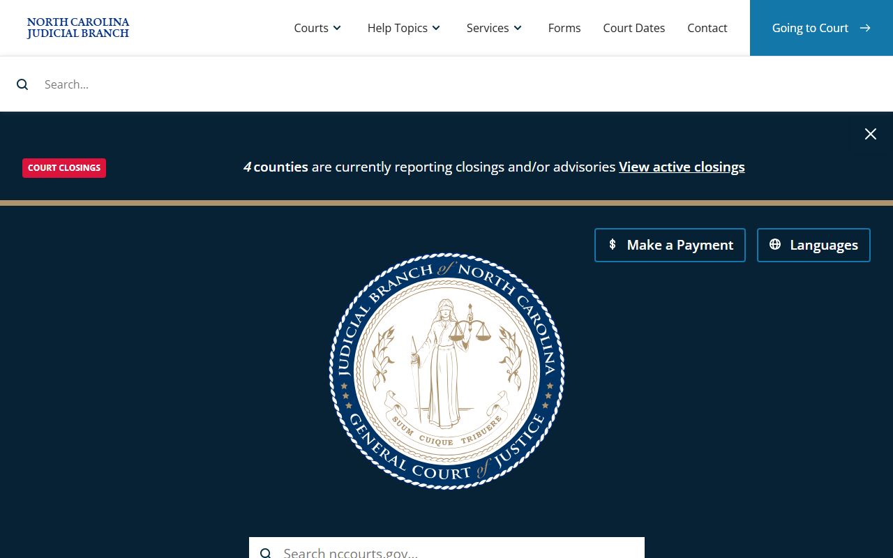 North Carolina judicial branch resources for Hyde County jail roster